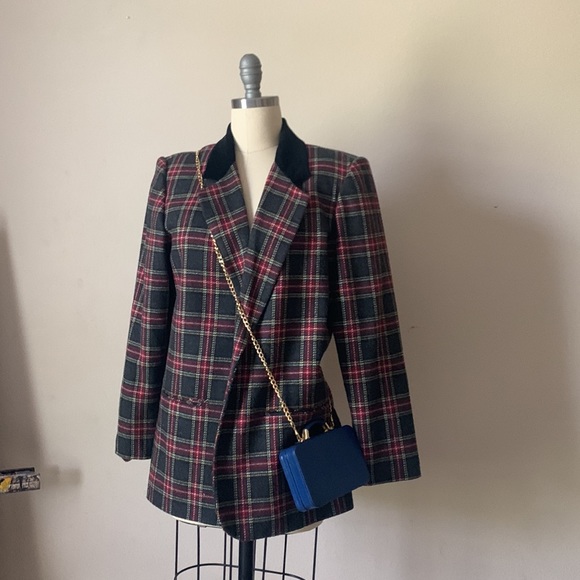 Super nice Vintage plaid blazer - Picture 2 of 5